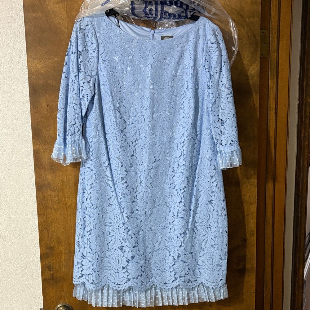 Vince Camuto Light Blue Lace Dress